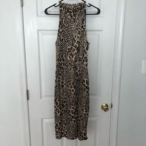 Forever 21 midi animal print dress